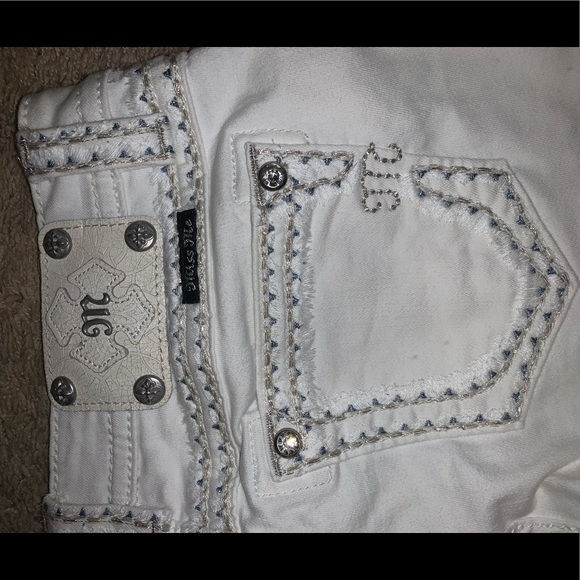 White Skinny Miss Me Jeans - Picture 4 of 4